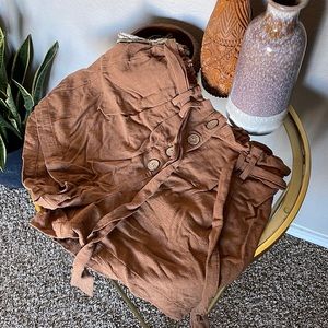 Brown Linen Short